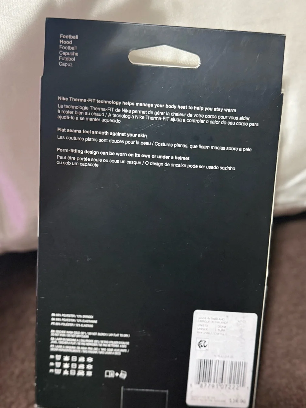 Nike Black Pro Hyperwarm Hooded Face Mask - Football